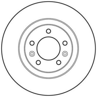 Тормозной диск задний невентилируемый Jurid 562762JC