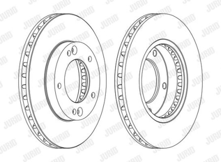 Тормозной диск Jurid 562772JC-1