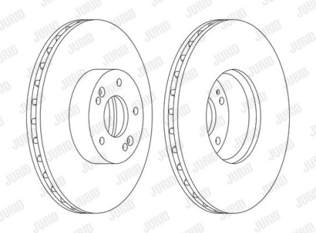 Тормозной диск Jurid 562778JC-1