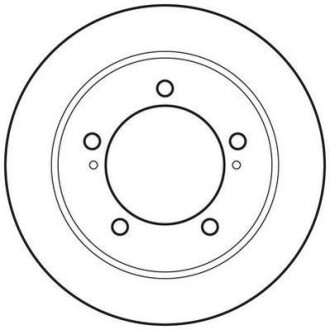 Тормозной диск передний невентилируемый Jurid 562780JC