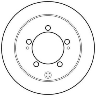 Тормозной диск задний невентилируемый Jurid 562781JC