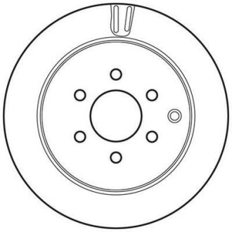 Тормозной диск задний вентилируемый Jurid 562782JC