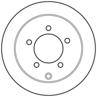 Тормозной диск задний невентилируемый Jurid 562783JC