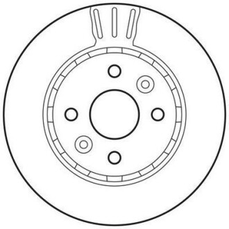 Тормозной диск передний вентилируемый Jurid 562787JC