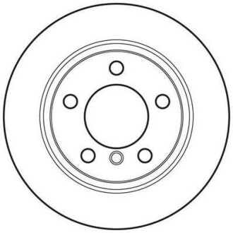 Тормозной диск задний невентилируемый Jurid 562792JC