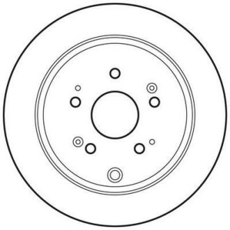 Тормозной диск задний невентилируемый Jurid 562795JC