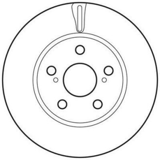 Тормозной диск передний вентилируемый Jurid 562797JC