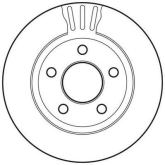 Тормозной диск передний вентилируемый Jurid 562802JC