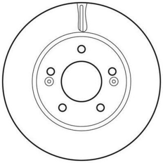 Тормозной диск передний вентилируемый Jurid 562817JC