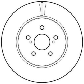Тормозной диск передний вентилируемый Jurid 562824JC