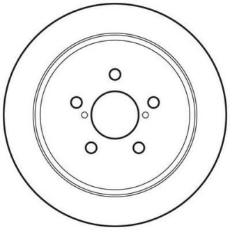 Тормозной диск передний невентилируемый Jurid 562826JC