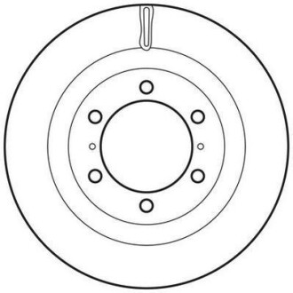 Тормозной диск передний вентилируемый Jurid 562828JC