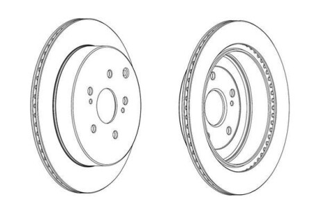 Тормозной диск задний вентилируемый Jurid 562866JC