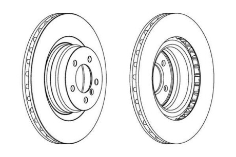 Тормозной диск передний вентилируемый Jurid 563022JC1
