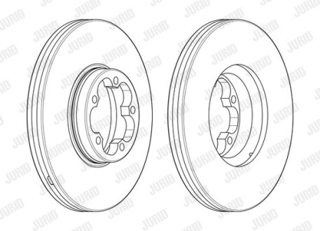 Тормозной диск Jurid 563122J-1