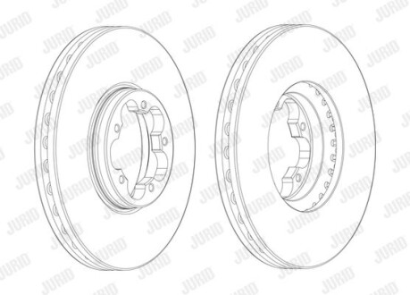 Тормозной диск Jurid 563124J-1