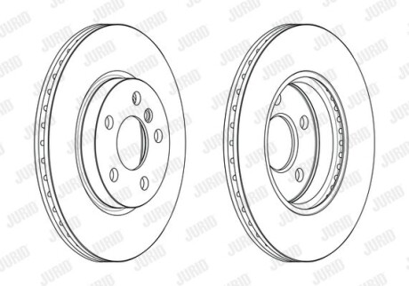 Тормозной диск Jurid 563191JC
