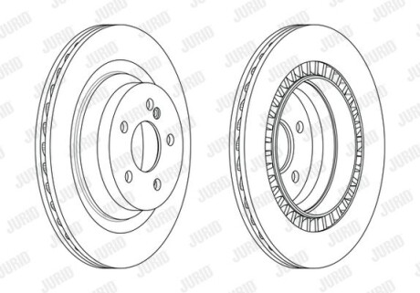 Тормозной диск Jurid 563198JC