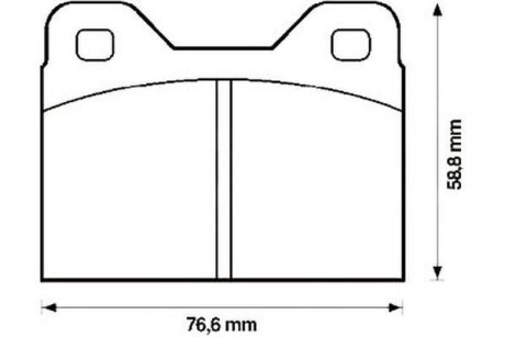 Тормозные колодки дисковые, комплект Jurid 571222J