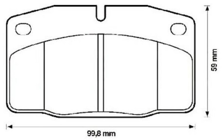 Тормозные колодки дисковые, комплект Jurid 571539J-AS