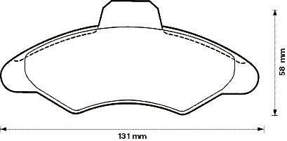 Тормозные колодки дисковые, комплект Jurid 571725J-AS