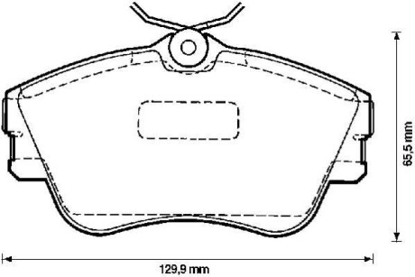 Тормозные колодки дисковые, комплект Jurid 571847J