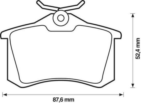 Тормозные колодки дисковые, комплект Jurid 571906JC