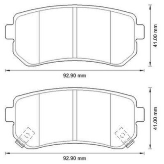 Тормозные колодки дисковые, комплект Jurid 572590JC