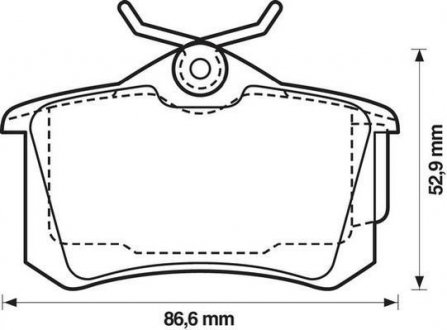 Тормозные колодки Jurid 573005J