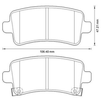 Тормозные колодки дисковые, комплект Jurid 573313J