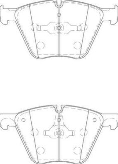 Тормозные колодки дисковые, комплект Jurid 573457J