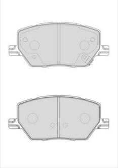 Тормозные колодки дисковые, комплект Jurid 573610J