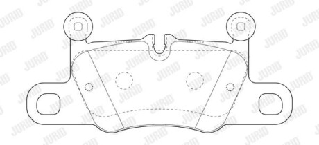 Тормозные колодки дисковые, комплект Jurid 573776J