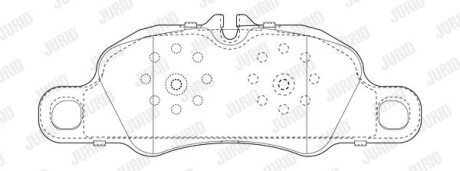 Тормозные колодки дисковые, комплект Jurid 573804J