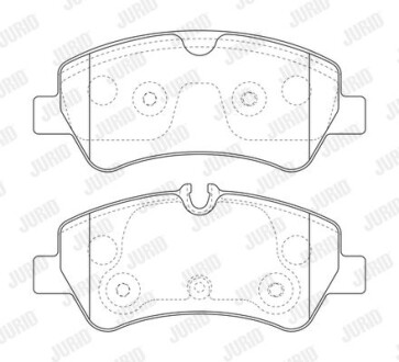 Тормозные колодки дисковые, комплект Jurid 573836J