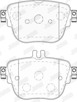 Тормозные колодки дисковые, комплект Jurid 573845J