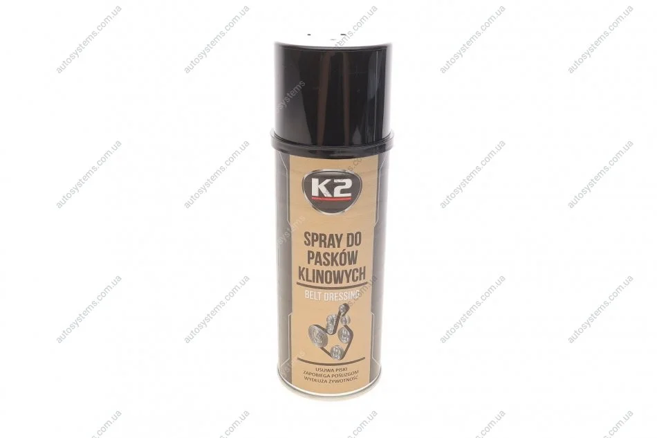 Смазка для ремней (аэрозоль) SPRAY DO PASKÓW KLIN 400ML K2 W126 (фото 1)