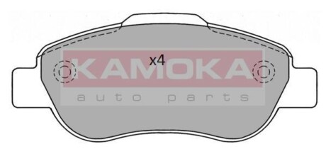 Тормозные колодки дисковые передние, комплект KAMOKA JQ101152