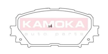 Тормозные колодки дисковые передние, комплект KAMOKA JQ101173
