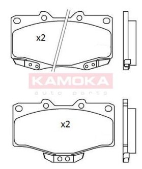 Тормозные колодки дисковые передние, комплект KAMOKA JQ101184