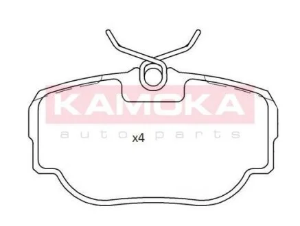 Тормозные колодки дисковые задние, комплект KAMOKA JQ101189