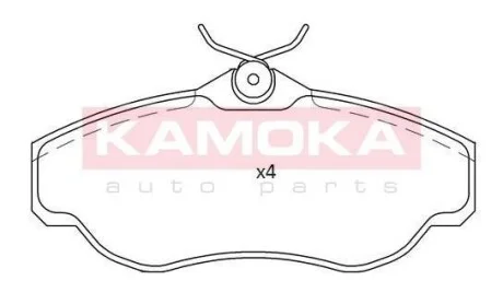 Тормозные колодки дисковые передние, комплект KAMOKA JQ101190