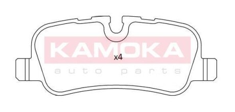 Тормозные колодки дисковые задние, комплект KAMOKA JQ101211