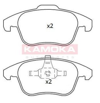 Тормозные колодки дисковые передние, комплект KAMOKA JQ101219