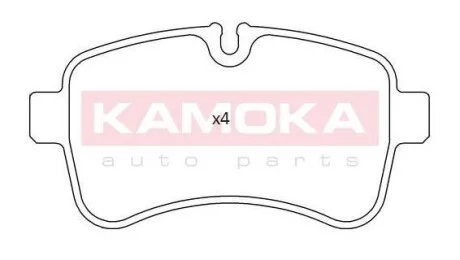 Тормозные колодки дисковые задние, комплект KAMOKA JQ101224