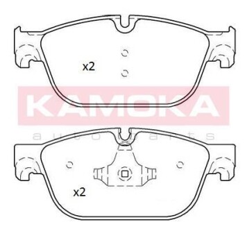 Тормозные колодки дисковые передние, комплект KAMOKA JQ101244