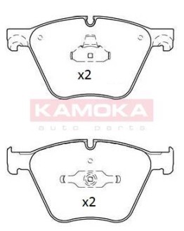 Тормозные колодки дисковые передние, комплект KAMOKA JQ101245