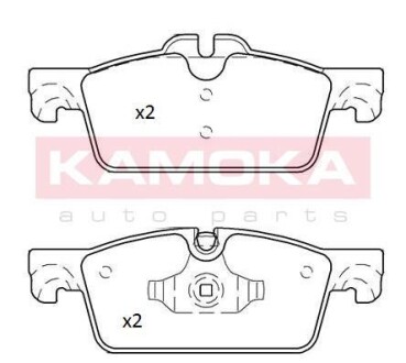 Тормозные колодки дисковые передние, комплект KAMOKA JQ101248