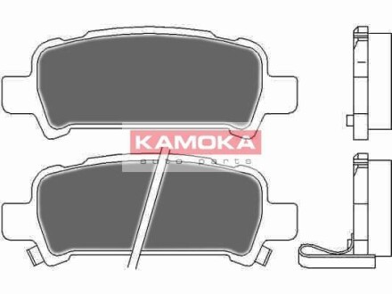 Тормозные колодки дисковые задние, комплект KAMOKA JQ1012666