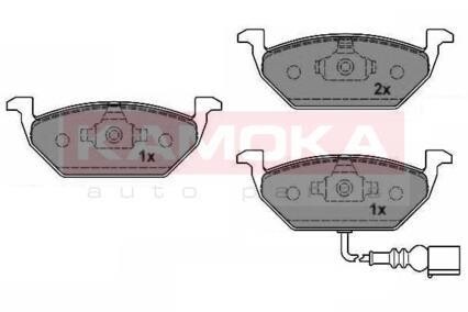 Тормозные колодки дисковые передние, комплект KAMOKA JQ1012796